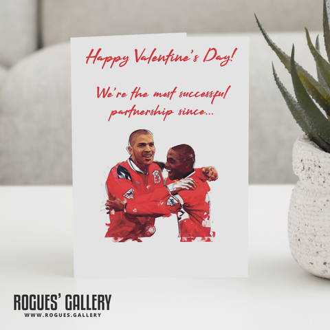 Stan Collymore Bryan Roy Nottingham Forest FC partnership City Ground Valentines Card