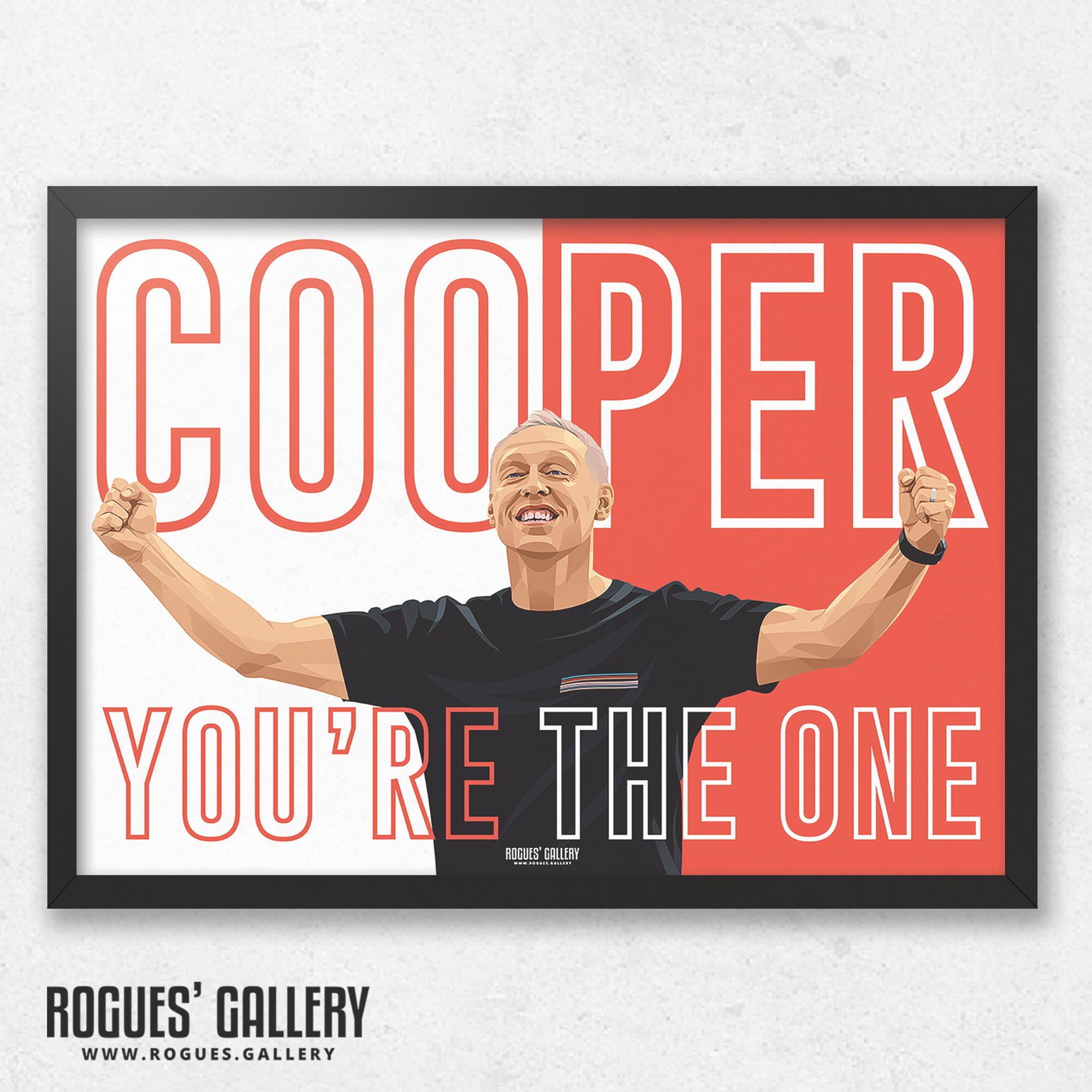 Steve Cooper Nottingham Forest boss you're the one A3 print