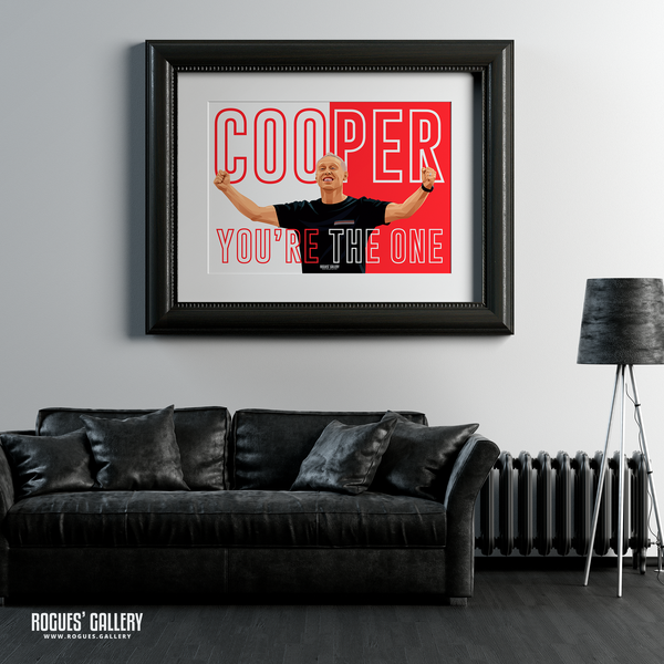 Steve Cooper Nottingham Forest boss portrait poster you're the one 