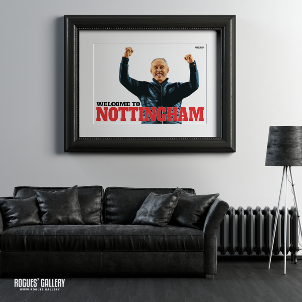 Steve Cooper Welcome To Nottingham Forest A2 print
