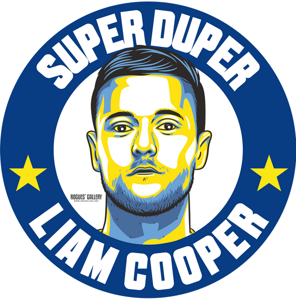 Liam Cooper Leeds United midfielder stickers Vote #GetBehindTheLads