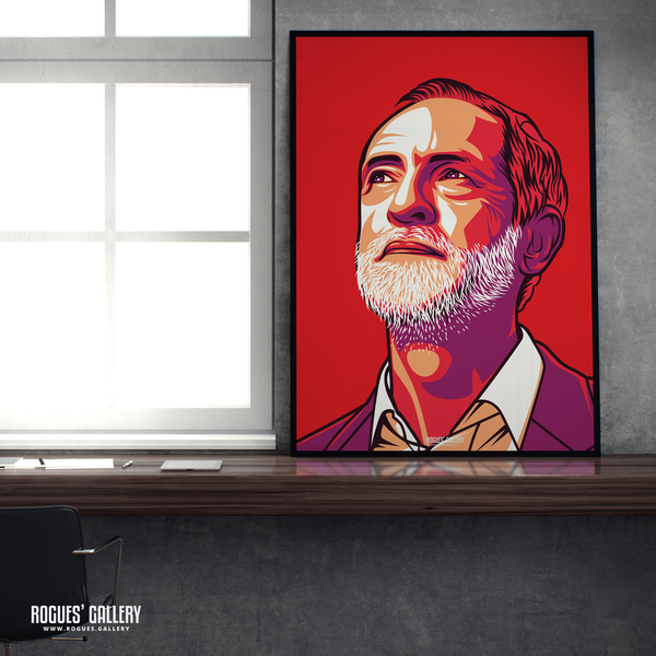 Jeremy Corbyn Labour former leader politics art A2