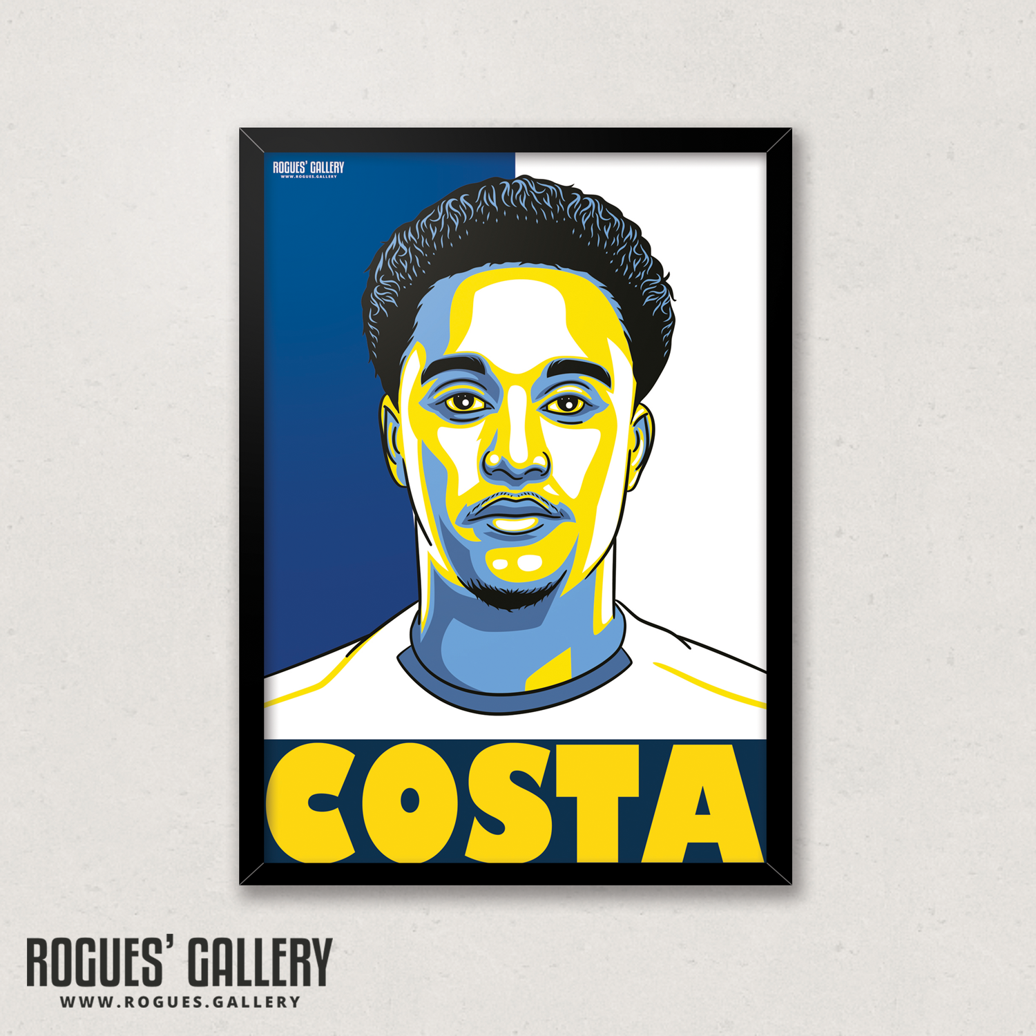 Helder Costa Leeds United FC winger A3 art print design