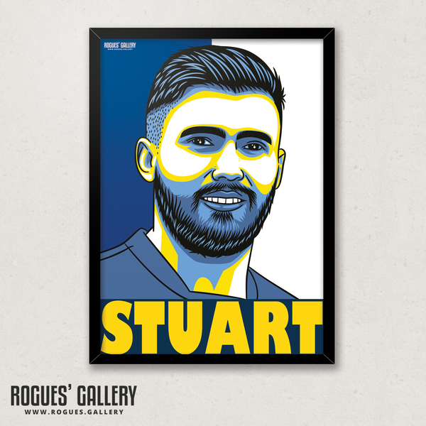 Stuart Dallas Leeds United LUFC winger A3 art print edit Elland Road Irish