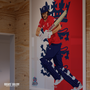 Dawid Malan signed memorabilia England Cricket T20 World Cup 2022 Winners poster