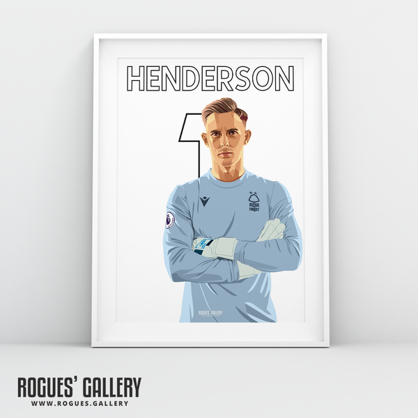 Dean Henderson Nottingham Forest goalkeeper a3 print 1