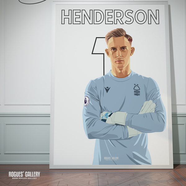 Dean Henderson Nottingham Forest goalkeeper poster art