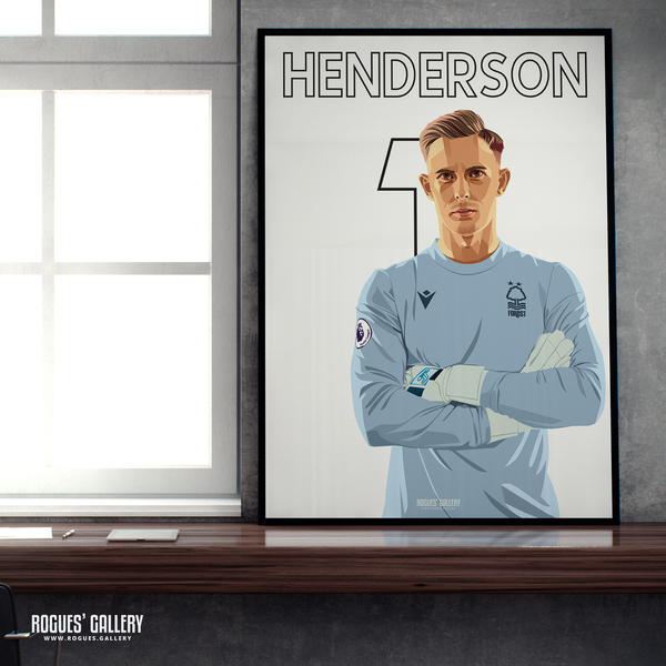 Dean Henderson Nottingham Forest goalkeeper a2 print 1