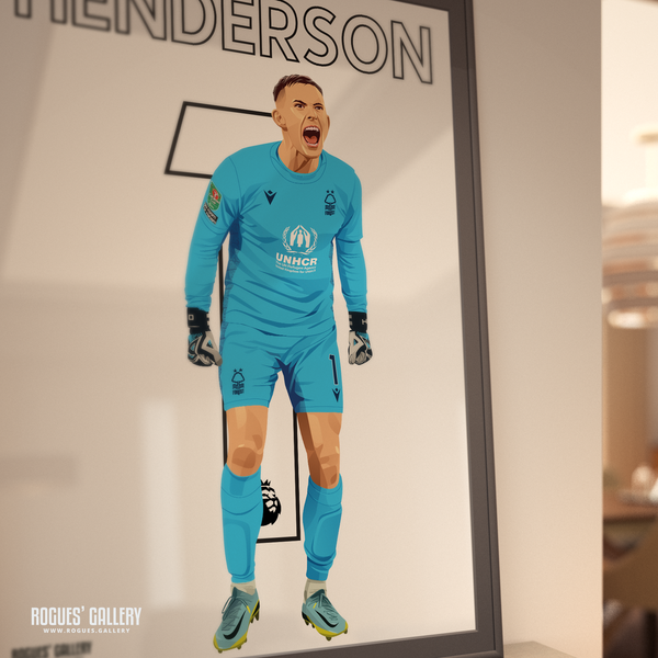 Dean Henderson Nottingham Forest goalkeeper a0 print name number