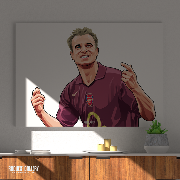 Dennis Bergkamp Arsenal dutch legend Highbury Gunners goal A0 print