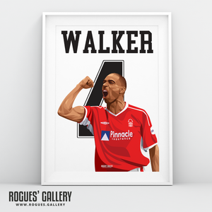 Des Walker Nottingham Forest Greatest beat A3 print