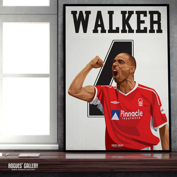 Des Walker Nottingham Forest Greatest beat A2 print