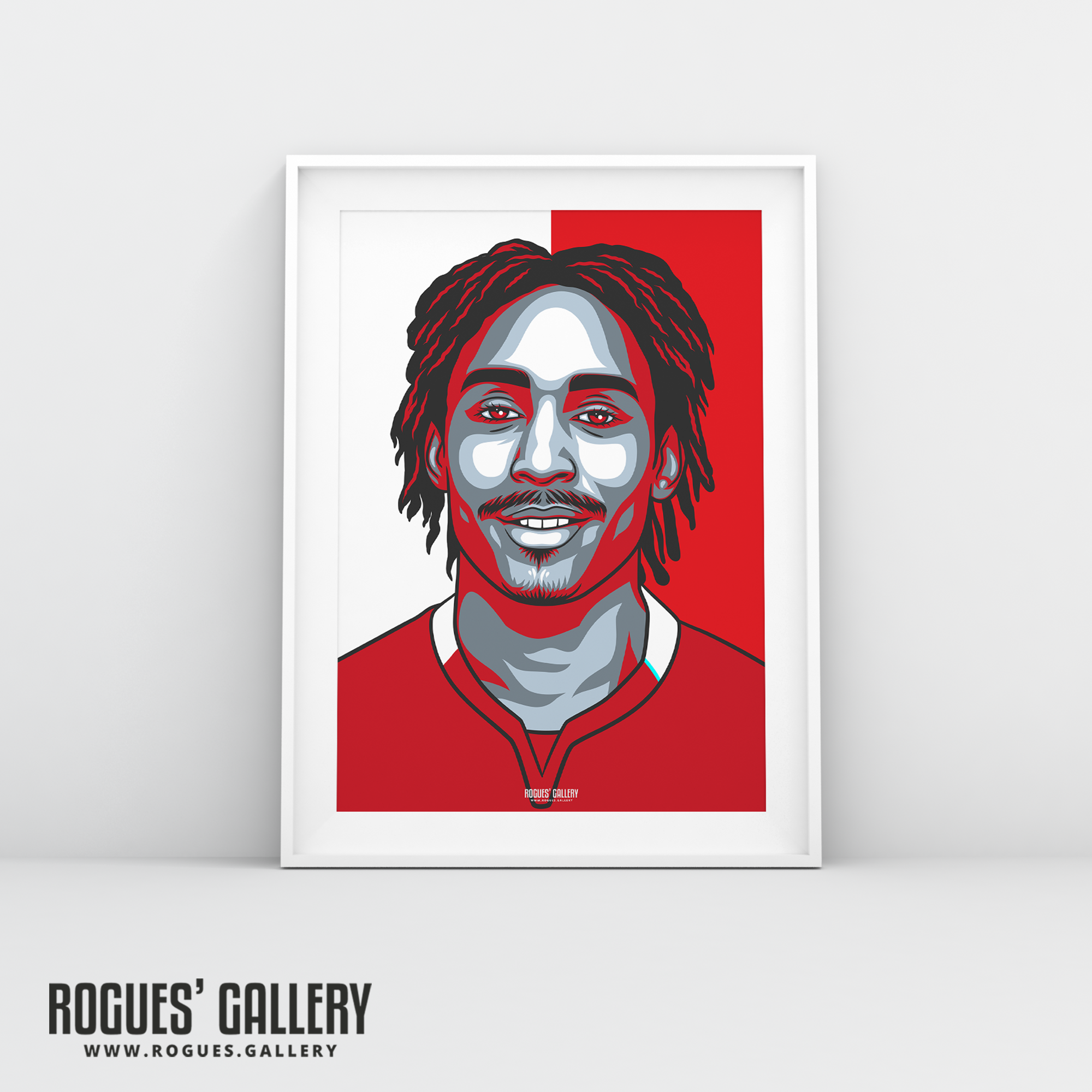 Djed Spence Nottingham Forest wing back A3 print 