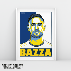 Barry Douglas Leeds United FC defender A3 art print design