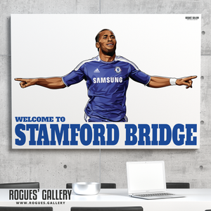 Didier Drogba Chelsea Welcome To Stamford Bridge striker Ivory Coast goals great gift signed fan