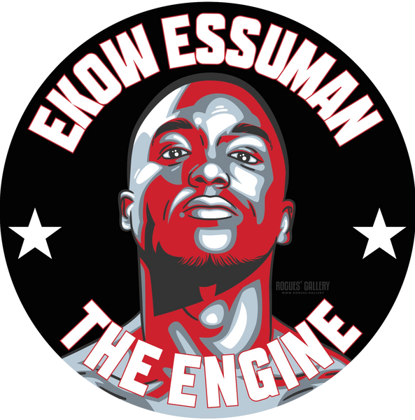 Ekow Essuman Boxer beer mats #GetBehindTheLads The engine