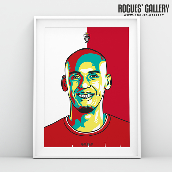 Fabinho midfielder Liverpool FC Anfield Art print A3 Champions Limited Edition
