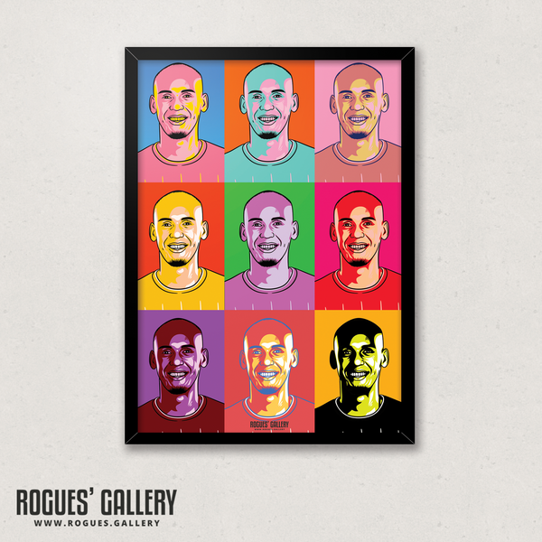 Fabinho midfielder Liverpool FC Anfield Art print A3 edits Champions Limited Edition Title pop art