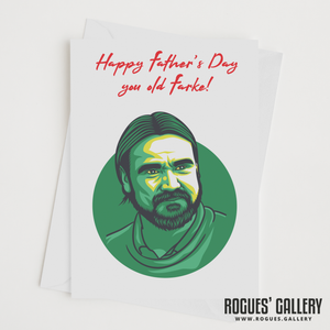 Daniel Farke Norwich City Manager Father's Day card NCFC Carrow Road