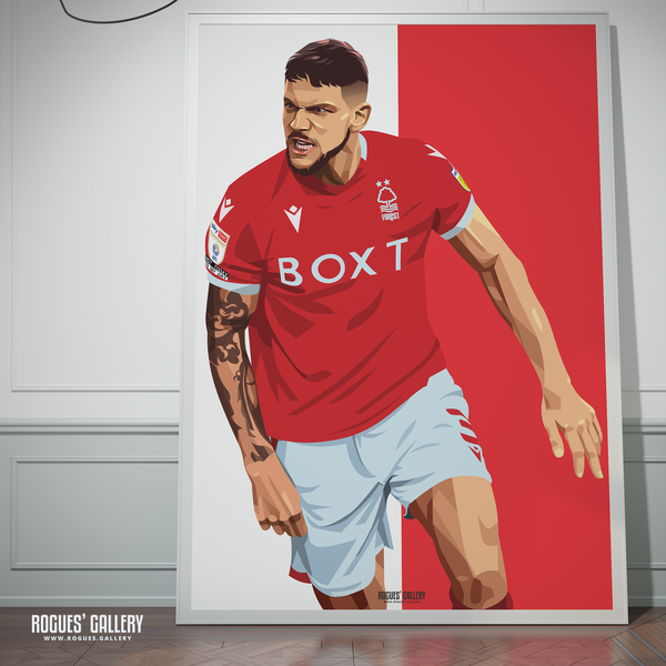 Tobias Figueiredo Nottingham Forest defender poster