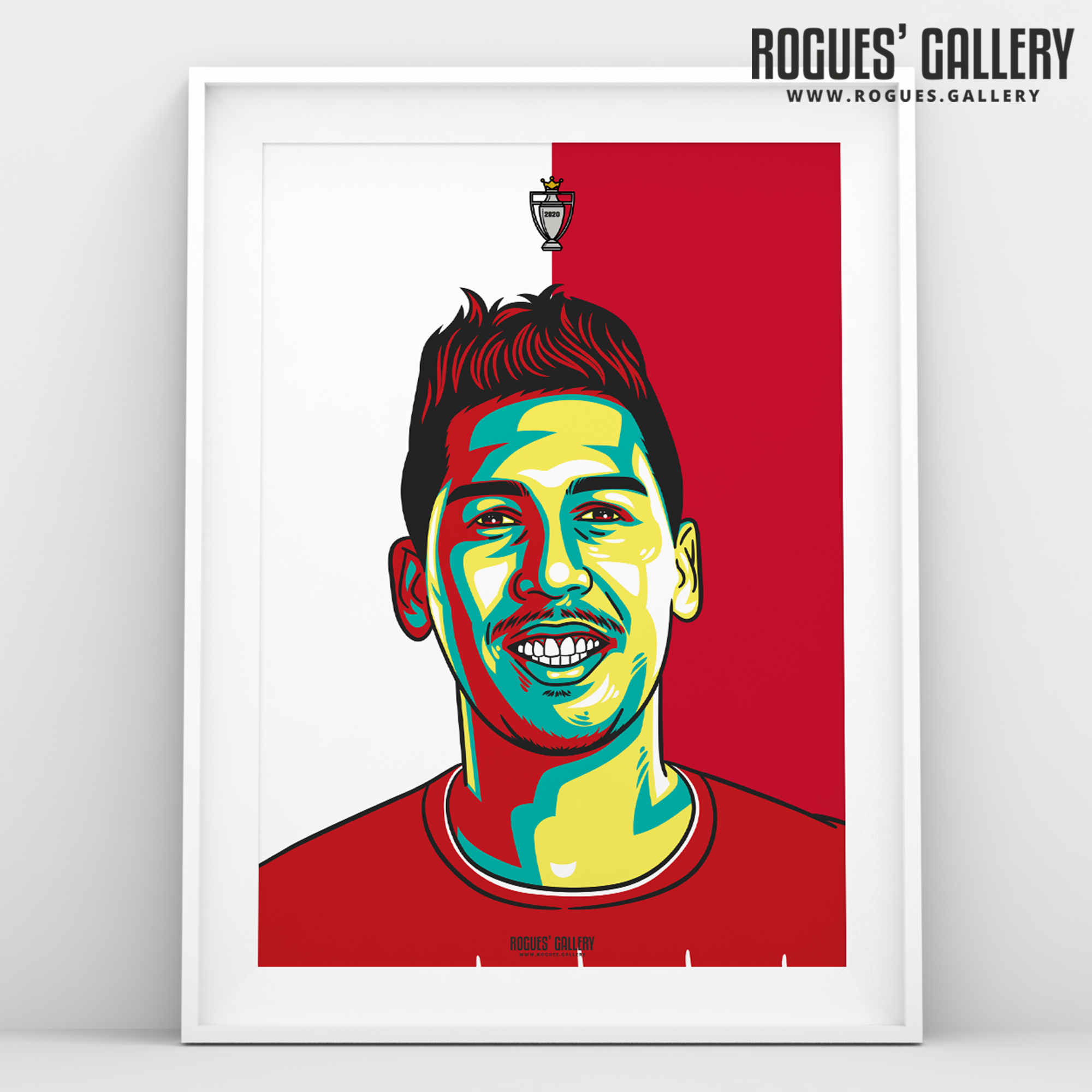Roberto Firminho Liverpool FC Anfield Art print A3 Champions Limited Edition
