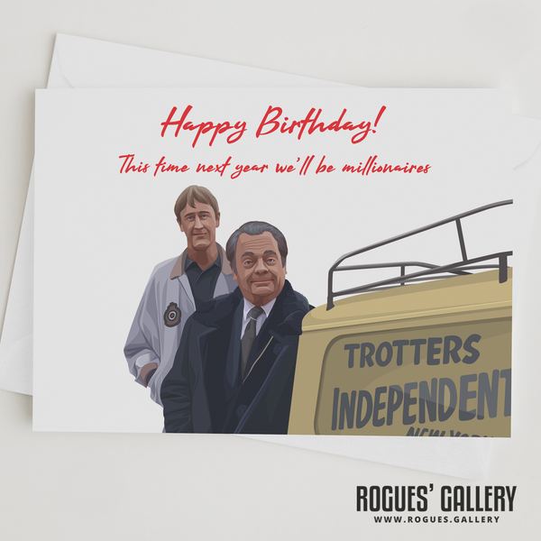 Only Fools and Horses Del Boy Rodney van Birthday Card