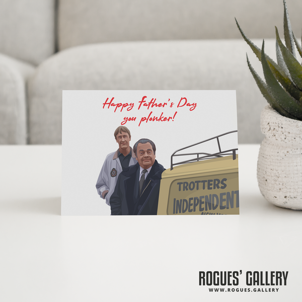 Only Fools and Horses Del Boy Rodney van Father's Day Card Peckham