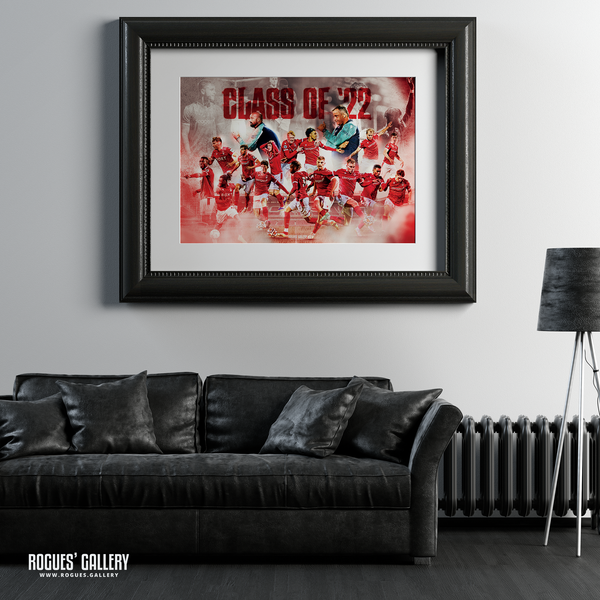 Nottingham Forest U23 Squad concept poster 2022 A2 print