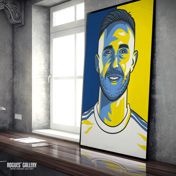 Adam Forshaw Leeds United LUFC A0 poster Edit Elland Road midfielder
