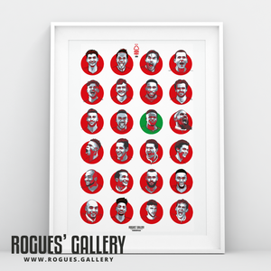Nottingham Forest 2020 squad A3 art print #GetBehindTheLads Get behind the lads