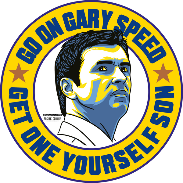 Gary Speed Leeds United get one yourself Manager campaign stickers  #GetBehindTheLads LUFC