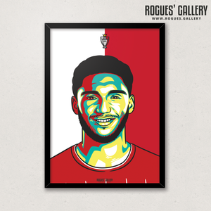 Joe Gomez defender Liverpool FC Anfield Art print A3 Champions Limited Edition