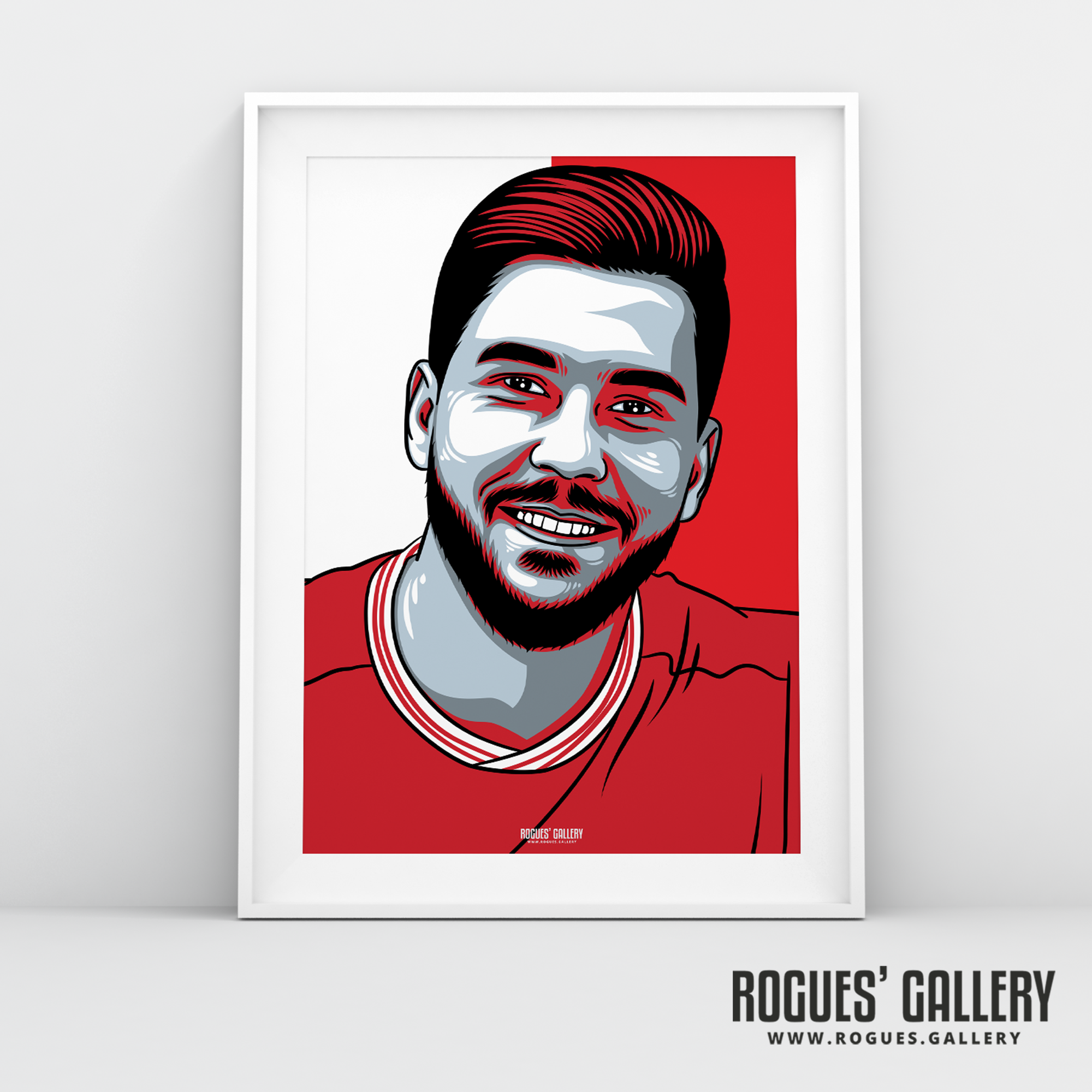 Miguel Angel Guerrero striker Nottingham Forest FC The City Ground NFFC A3 print