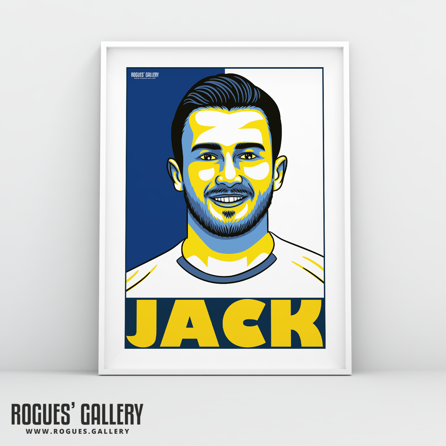 Jack Harrison Leeds United FC winger A3 art print design