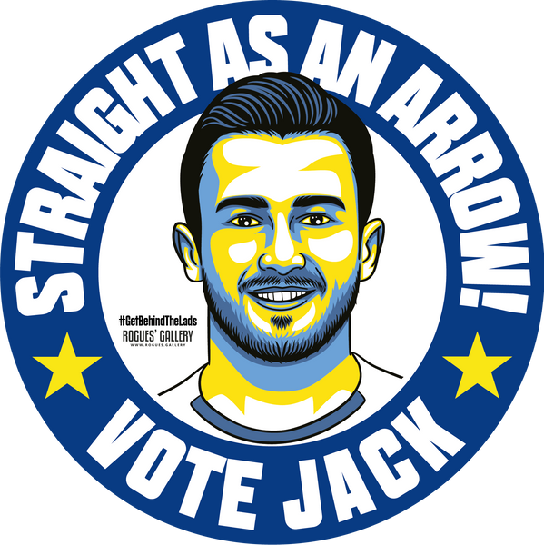 Jack Harrison Leeds United midfielder stickers Vote #GetBehindTheLads