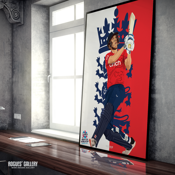 Harry Brook England cricketer T20 World Cup 2022 A1 print