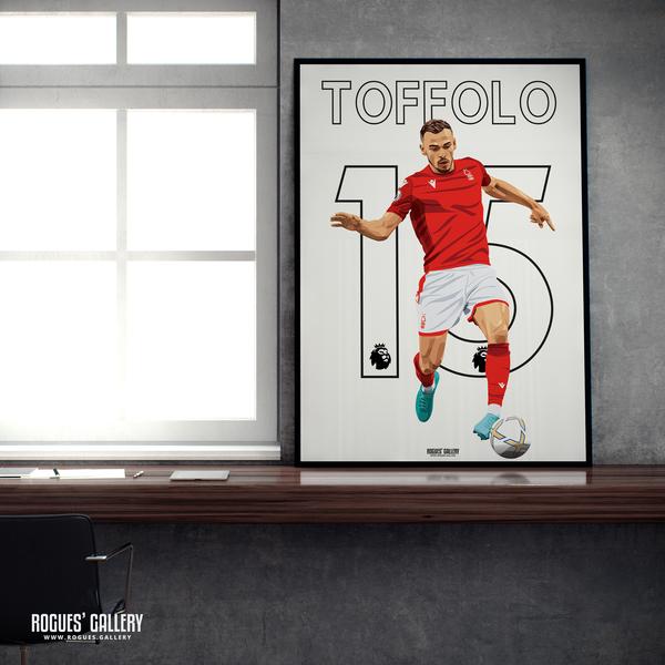 Harry Toffolo Nottingham Forest left back A2 print