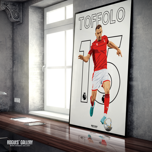 Harry Toffolo Nottingham Forest left back A1 print
