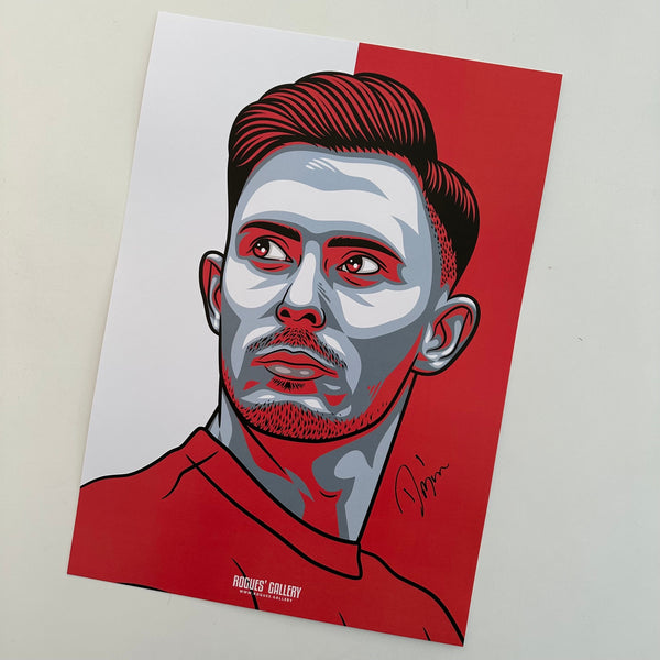Dean Henderson Nottingham Forest signed A3 print memorabilia Goalkeeper 