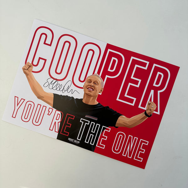 Steve Cooper signed A3 print Nottingham Forest boss you're the one 