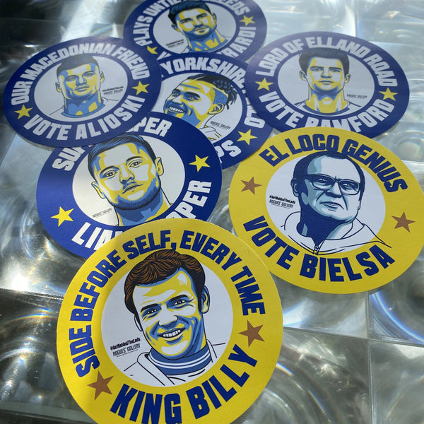 Leeds United Campaign Stickers #GetBehindTheLads