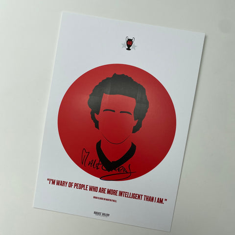 Martin O'Neill Nottingham Forest signed Miracle Men Print rare