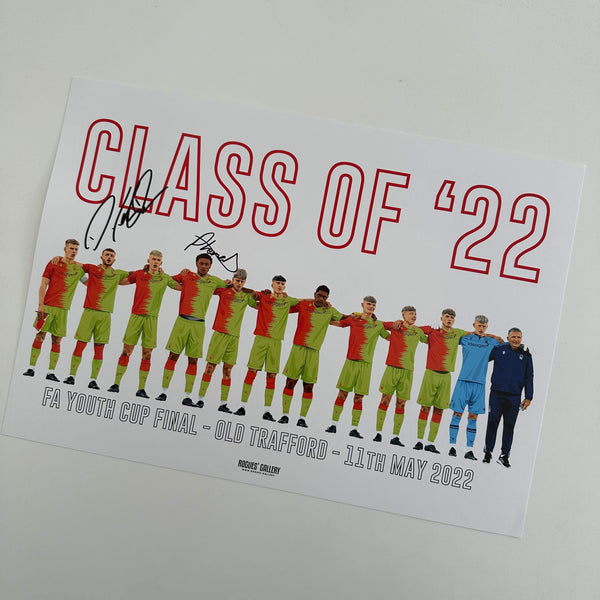 NFFC Nottingham Forest U21 rare signed A3 print 2023 