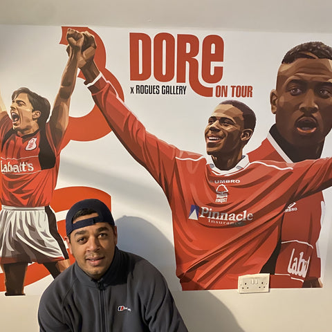 Rogues' Gallery custom wall vinyls Dore On Tour Nottingham Forest