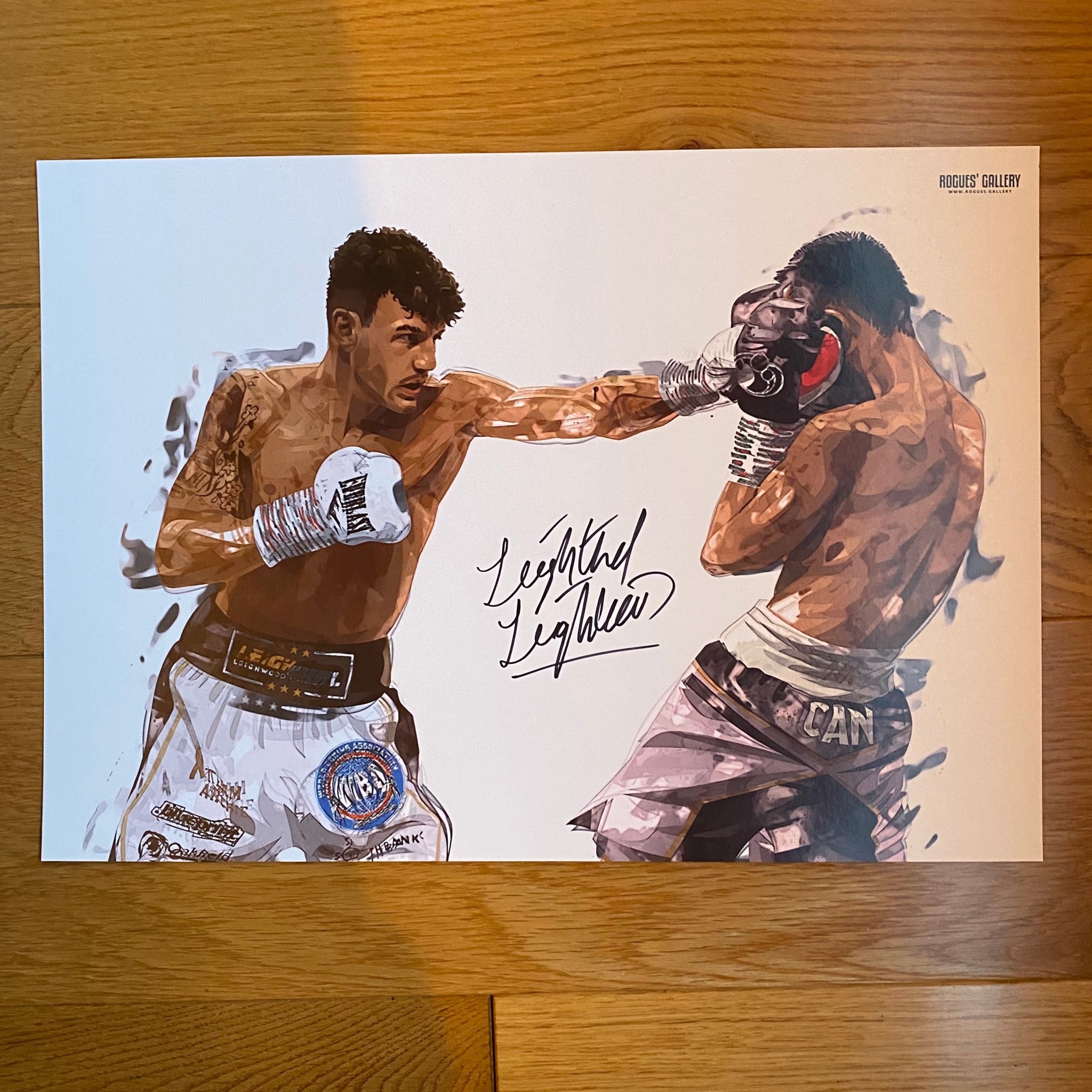 Leighthal Leigh Wood boxer signed memorabilia