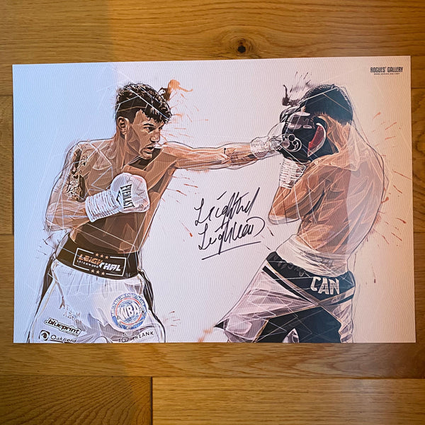 Leigh Wood signed boxing memorabilia rare