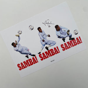 signed Brice Samba penalty saves A3 print promotion