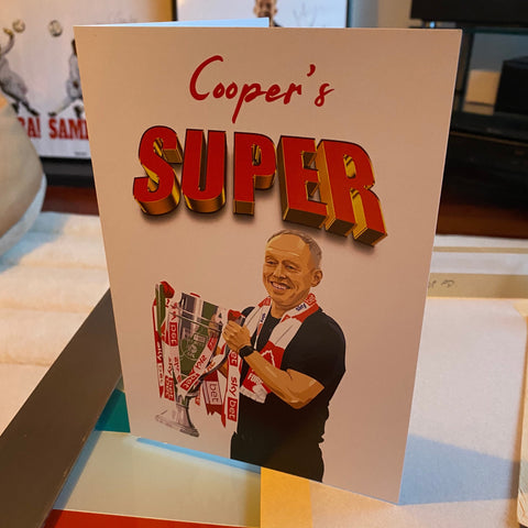 Steve Cooper Super Card for any occasion Father's Day Mother's Birthday Thank You Greeting Card