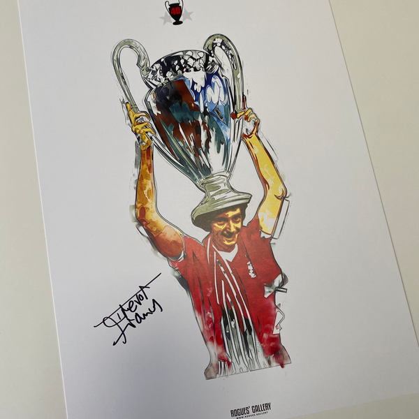 Trevor Francis signed European cup A3 print