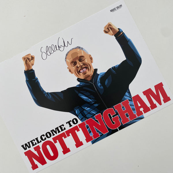 Steve Cooper Nottingham Forest signed memorabilia  poster